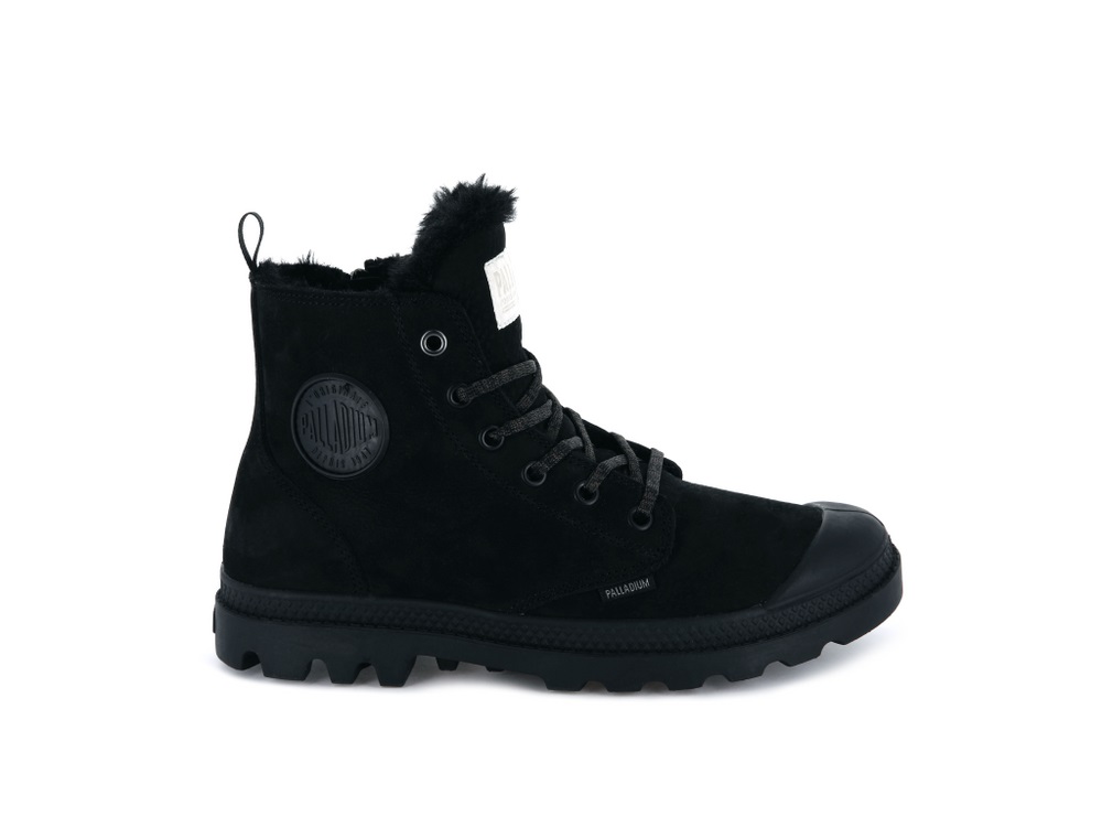 Botas De Invierno Palladium PAMPA HI ZIP WL Mujer Negras | Costa Rica-86913